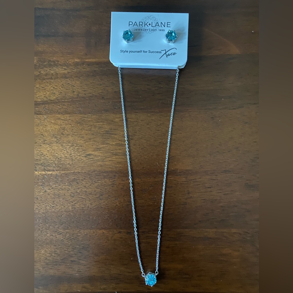 Park Lane Blue and Silver Jewelry Set